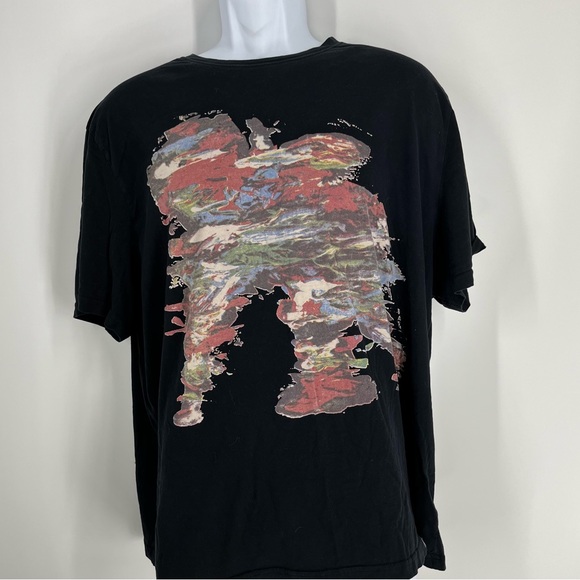 PRPS Other - PRPS Shirt Men 2XL Black Red Bruised Never Broken Crippled Angel Graffiti Cotton
